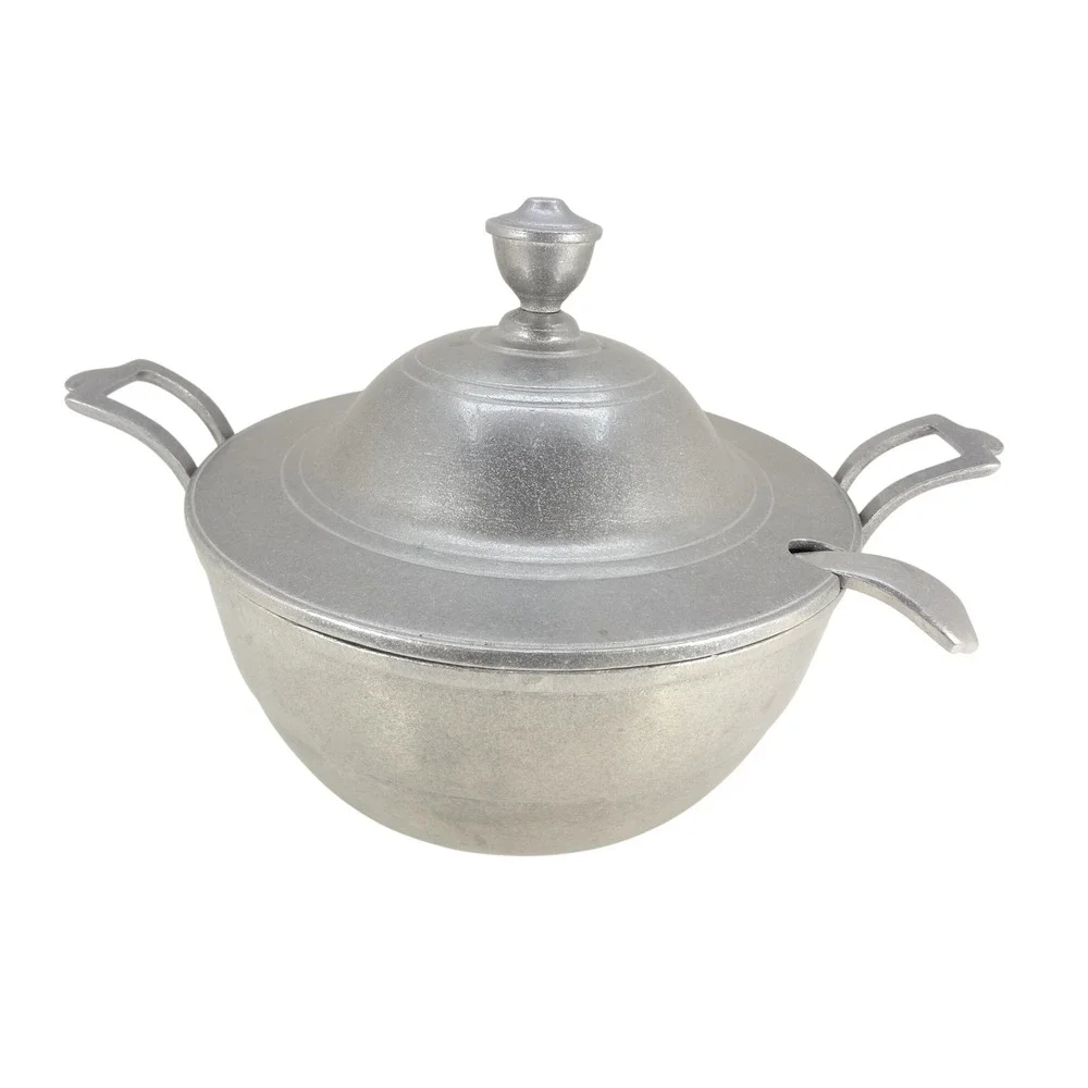 Wilton Armetale Soup Tureen Large Silver Excellent Pewter Style RWP USA